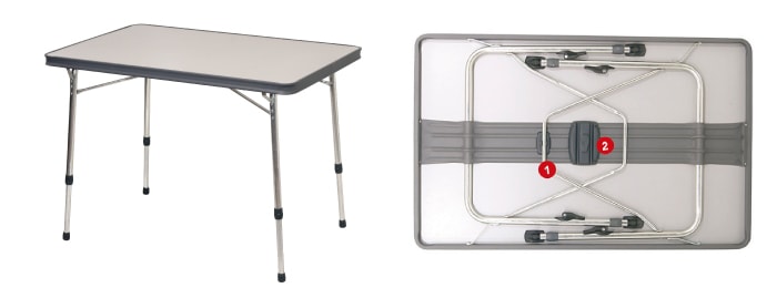 Campingtische, stark, praktisch und mit verstellbaren Beinen Campingtische