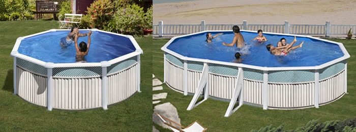 Gre Capri Holzgitter Pools, frisch und hell eingerichtet Gre Capri Holzgitter Pools