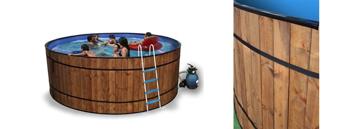 Originelle und lustige Toi Barrica Holzpools Toi Barrica Holzpools