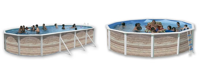 Toi Pinus Pools, dekoratives Holzfinish Toi Pinus Pools