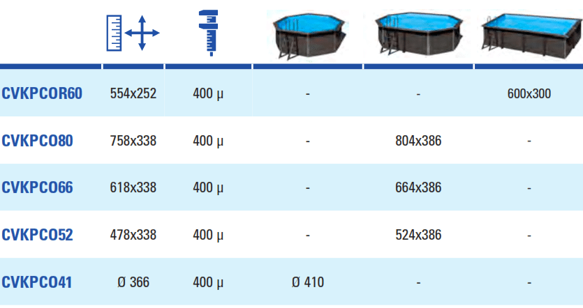 Sommerabdeckungen für WPC Gre Pools