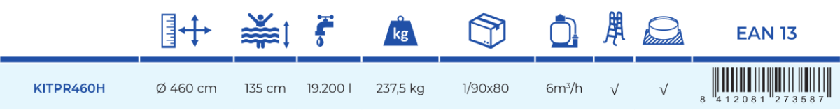 Gre Pool Fusion 460x135 KITPR460H