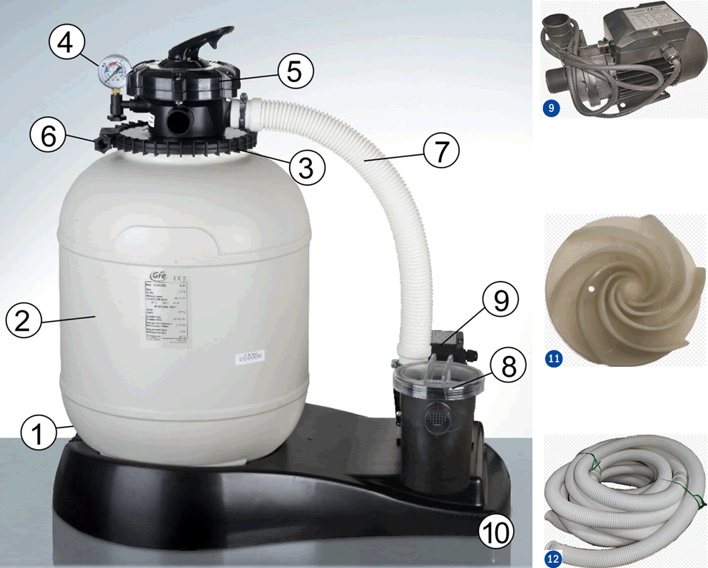 Gre Sandfilter Auflisten FA6050