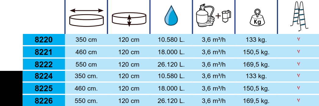 Toi Pool Silber Kanaren 460x120